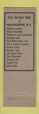 Matchbook Cover - First National Bank Poughkeepsie NY