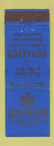 Matchbook Cover - Hotel Royalton New York City WEAR