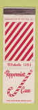 Matchbook Cover - Peppermint Cane Monticello NY Chinese