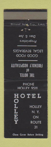 Matchbook Cover - Hotel Holley NY