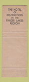 Matchbook Cover - Hotel Seneca Geneva NY WEAR