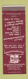 Matchbook Cover - Yates Hotel Syracuse NY