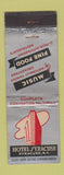 Matchbook Cover - Hotel Syracuse Syracuse NY WEAR
