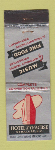 Matchbook Cover - Hotel Syracuse Syracuse NY WEAR
