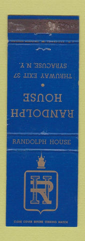 Matchbook Cover - Randolph House Syracuse NY WORN