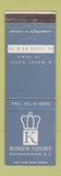 Matchbook Cover - King's Court Poughkeepsie NY WEAR