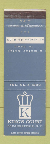 Matchbook Cover - King's Court Poughkeepsie NY WEAR