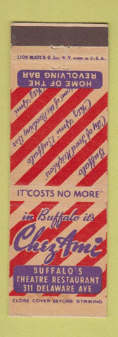 Matchbook Cover - Chez Ami Buffalo NY girlie