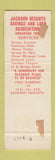 Matchbook Cover - Jackson Heights Savings NY