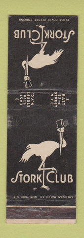 Matchbook Cover - Stork Club New York City WEAR