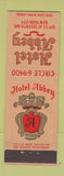 Matchbook Cover - Hotel Abbey New York City WEAR