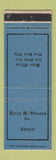 Matchbook Cover - Harry Stevens Catering New York City