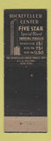 Matchbook Cover - Rockefeller Center Tobacco Shop New York City