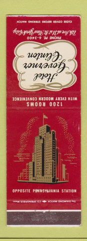 Matchbook Cover - Hotel Governor Clinton New York City