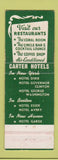 Matchbook Cover - Hotel Governor Clinton New York City