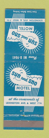 Matchbook Cover - Sun and Sno Motel New York City