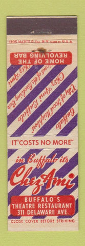 Matchbook Cover - Chez Ami Buffalo NY girlie
