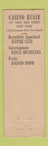 Matchbook Cover - Casino Russe New York City feature Russian Tea Room WEAR