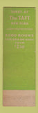 Matchbook Cover - Hotel Taft New York City WEAR