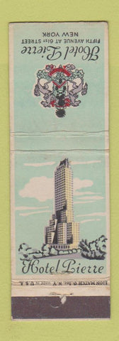 Matchbook Cover - Hotel Pierre New York City WEAR