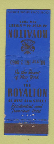Matchbook Cover - Royalton Hotel New York City WEAR