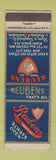 Matchbook Cover - Reubens Restaurant New York City Miami Beach FL