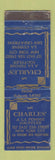Matchbook Cover - Charles' French Restaurant New York City WEAR