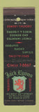 Matchbook Cover - Jack Lyons Chop House New York City