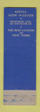Matchbook Cover - Hotel New Weston New York City
