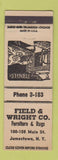 Matchbook Cover - Field and Wright Furniture Rugs Jamestown NY