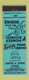 Matchbook Cover - White Trucks Gordon Bowen Garage Hornell NY