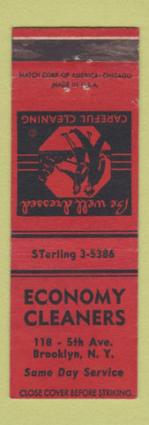 Matchbook Cover - Economy Cleaners Brooklyn NY