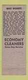 Matchbook Cover - Economy Cleaners Brooklyn NY