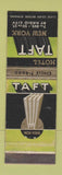Matchbook Cover - Hotel Taft New York City WEAR