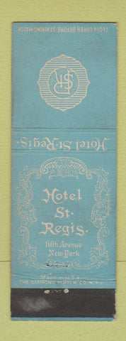 Matchbook Cover - Hotel St Regis New York City