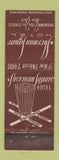 Matchbook Cover - Sherman Square Hotel New York City WORN
