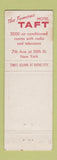 Matchbook Cover - Hotel Taft New York City