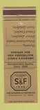 Matchbook Cover - Stearns and Foster Mattresses Cincinnati OH