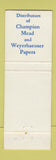 Matchbook Cover - Nationwide Papers St Louis MO