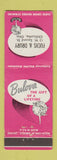 Matchbook Cover - Bulova Watches Fuchs Drury Chillicothe OH