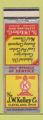 Matchbook Cover - JW Kelley Oils Chemical Cleveland OH PRINTING ERROR