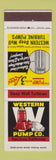 Matchbook Cover - Western Pump San Diego CA
