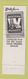 Matchbook Cover - Western Pump San Diego CA