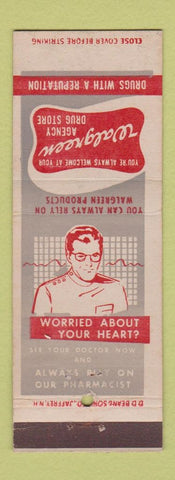 Matchbook Cover - Walgreens Drug Store