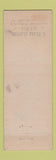 Matchbook Cover - Easy Washers Ironers Angelis Sales San Francisco CA WEAR