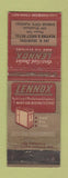 Matchbook Cover - Lennox Heating Joe Crawford Dodge City KS WORN
