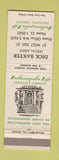 Matchbook Cover - Dick Baxter Insurance Indianapolis Life
