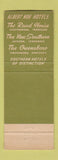 Matchbook Cover - New Southern Hotel Jackson TN WEAR