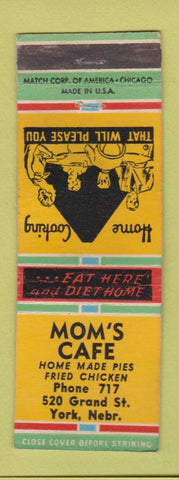 Matchbook Cover - Mom's Cafe York NE low phone #