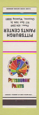 Matchbook Cover - Pittsburgh Paints Cheyenne WY